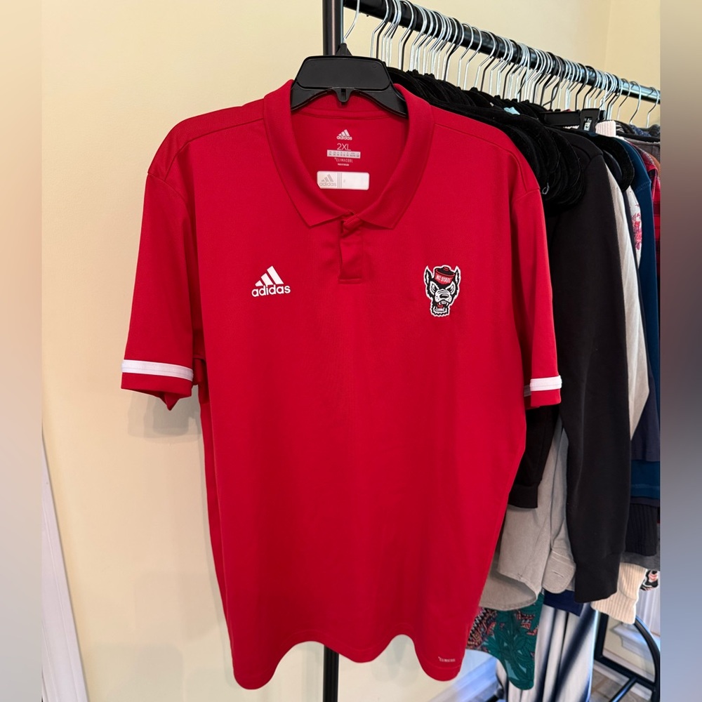 Adidas NC State 2024 Coaches Aeroready Polo *GREAT USED CONDITION*
